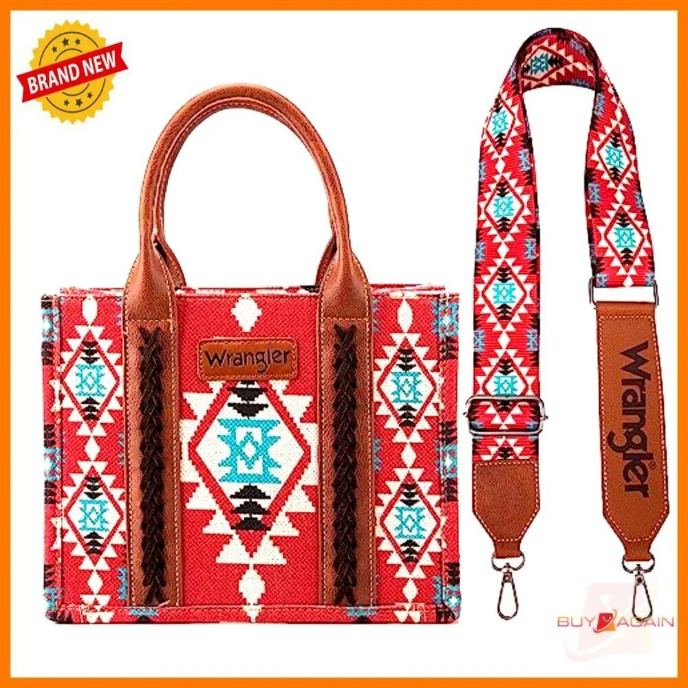 Canvas Hobo Tote with Guitar Strap, 4 Pockets, Structured Western Purse